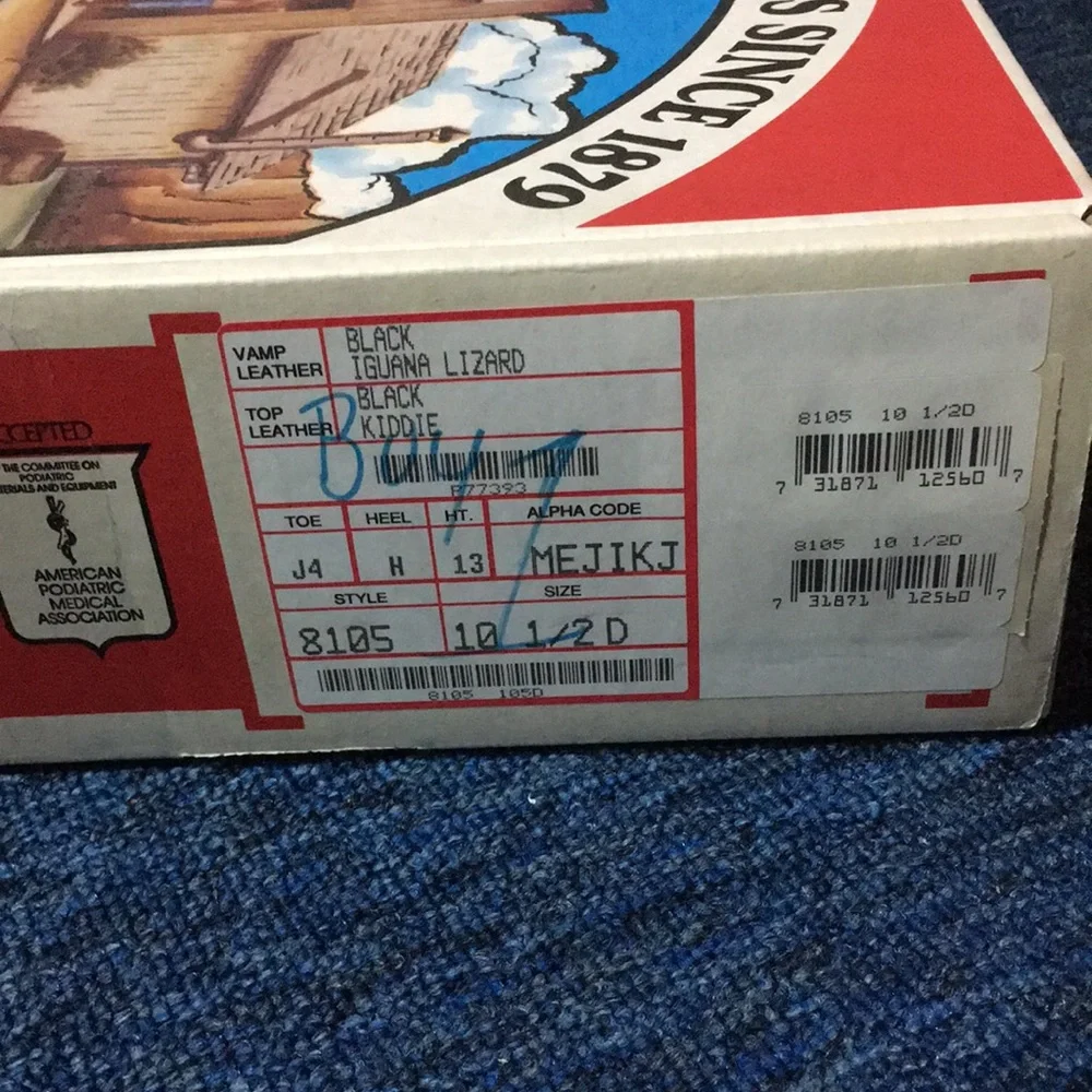 Brand New Without Tags Justin Black Iguana Western Boots - Picture 5 of 5